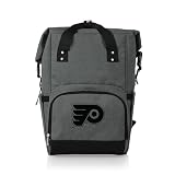PICNIC TIME NHL Philadelphia Flyers OTG Roll-Top Cooler Backpack - Hiking Backpack Cooler - Soft Cooler Bag