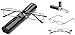 Newbee Fashion Pocket Reader Reading Glasses Spring Temple Aluminum Case Black +2.00