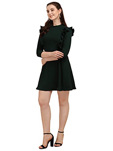 Image of OOMPH! Women's Western & Fusion wear Lycra A-Line Knee-Long Dress md349