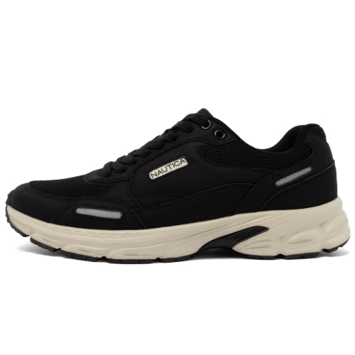Image of Nautica Mens Running Sneakers Sport Fashion Lace-Up Athletic Soft Shoes for Gym Tennis Men - Cushioned, Breathable, Lightweight & Comfortable