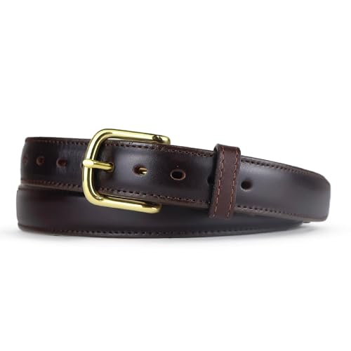 Image of Italian Full Grain Leather Steel Core Dress Belt - Holster CCW Everyday Carry Belt, 1.25 inch Wide
