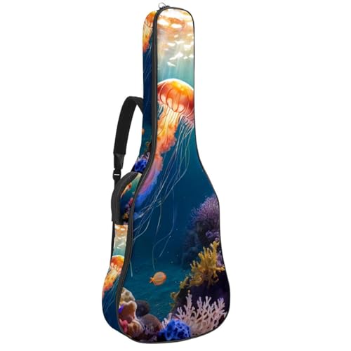 Sac pour guitare acoustique housse étanche 40 41 42 pouces design méduse