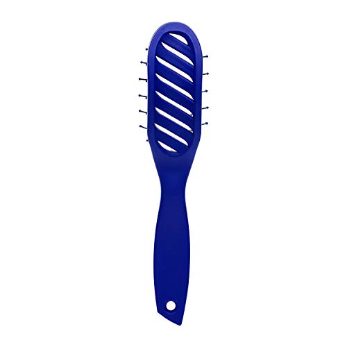 Johnny B. Professional Oval Vented Detangling Hair Brush For Faster Styling And Drying, Wet Or Dry, Blue #TOP3