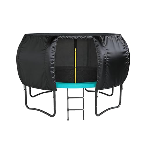 Outdoor Trampoline Tent, Suitable for 14FT Round Trampolines, with Skylight, Sun Protection and Tear Resistance.（Trampoline Cover only）