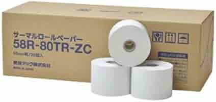Amazon.co.jp: 東芝テック 感熱ロールペーパー 58R－80TR