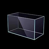 ALEGI Aquarium Glass Fish Tank, Betta Fish Tank, Clear Glass Fish Tank 6 Gallon, 5mm Thickened Rimless Nano Aquarium for Betta Gold Fish