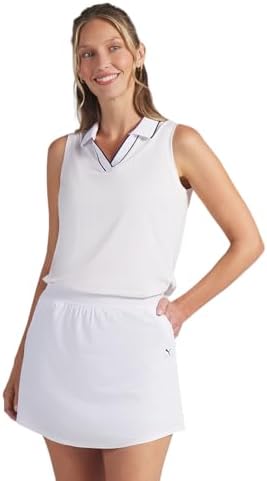 PUMA Women's Cloudspun Essential Sleeveless Golf Polo