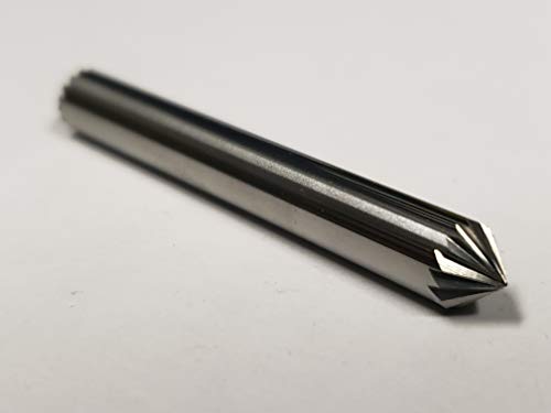 Fresa de carburo en forma de cono 90° con mango 1/4"