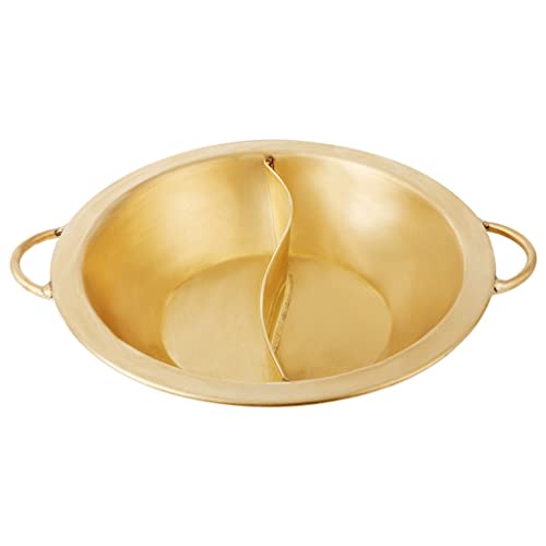 Olla de cobre para fondue tipo hot pot de 34 cm miniatura 1