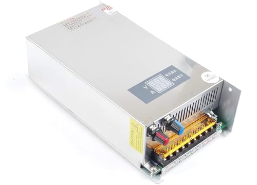 KNACRO 1000W Adjustable DC Power Voltage Converter AC 110V to DC 0-80V 0-12.5A Module 80V 1KW Switching Power Supply Digital Display 80V Voltage Regulator Built in Cooling Fan (80V 12.5A)