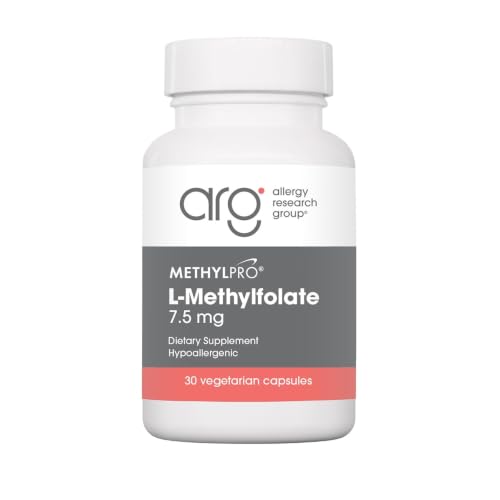 MethylPro L-Methylfolate 7.5 mg - Supports a Healthy Mindset - Active Folate for Methylation Support & Biochemical Reactions - Highly Bioavailable - Flexible Dosing - 30 Servings - 30 Capsules