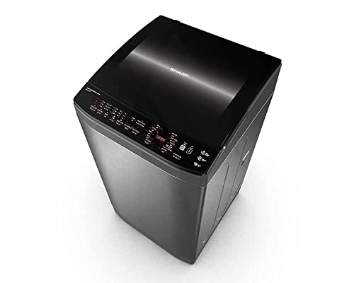 غسالة ملابس اوتوماتيك تحميل علوي بسعة 11 كيلوجرام من شارب، انفرتر DDM، مع مضخة، لون رمادي