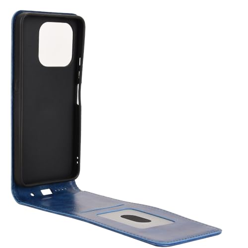 Coque Umidigi Note 90 protection étui bleu texture rétro rigide - 4