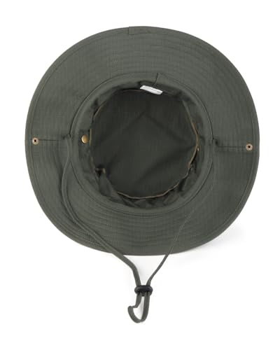 Image of XXL Boonie Sun Hat for Big Heads, Military Tactical Safari Hat with Chin Strap, Outdoor Hat for Fishing, Hiking, Hunting