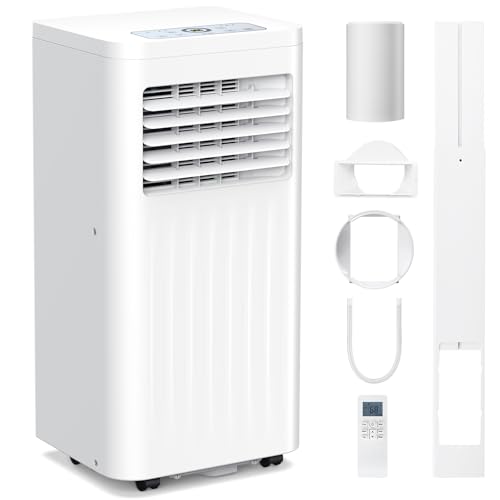 Electactic 10000 BTUs Portable Air Conditioners with cooling/dehumidification/fan/sleep mode,4-IN-1 Portable AC with 24H Timer & Remote Control & Window Kit