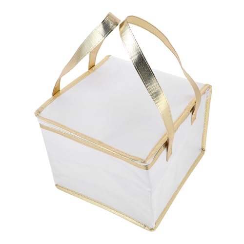 VILLFUL Insulated Cake Packing Bag 10 Inch Portable Thermal Food Storage Carrier with Handle for Pizza Seafood and Cake