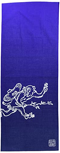 丸眞 手ぬぐい 高山寺認定 鳥獣人物戯画 35×90cm 追われ 猿 日本製 綿100% 0525001000