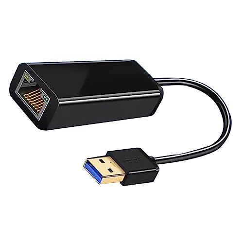 Holibanna USB Ethernet Adapter for Computer High-Speed LAN Network Converter and Play for Gaming Streaming and Office Use No Lagging