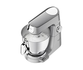 Kenwood KVL85.704SI Titaniu Chef Baker XL Impastatrice Planetaria con Ciotola da 5L e 7L, Fruste per impstare e Accessorio Frullatore, Robot da Cucina, Tritacarne e mini Tritatutto