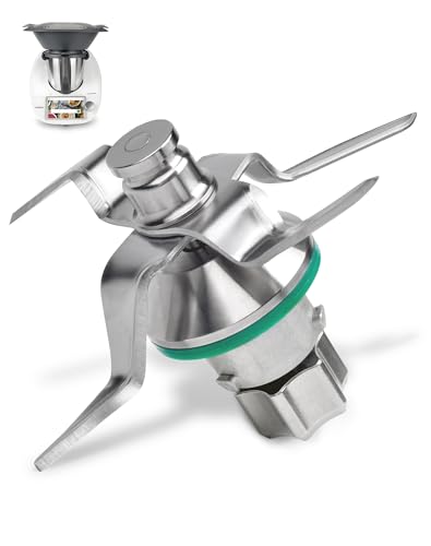 TM5 Messer für Thermomix TM5 TM6 Ersatzmesser aus Voll Edelstahl Mixmesser mit Dichtring rostfrei & stabil kompatibel mit Thermomix Vorwerk Zubehör und Ersatzteile