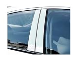 Cubierta adhesiva para pilar BC de ventana y puerta de fibra de carbono brillante Para Benz Clase B W245 2009 2010 2011