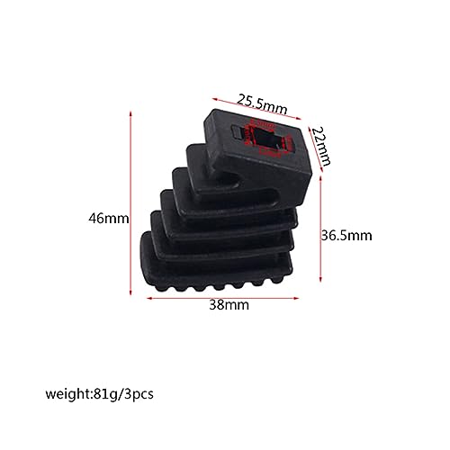 9 piezas patas de goma para soporte de platillos y batería miniatura 5