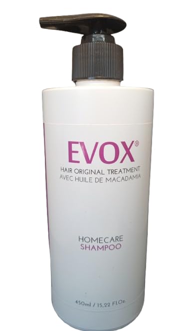 Champú Evox para el Mantenimiento del Alisado Orgánico, con Aceite de Macadamia, 410 ml