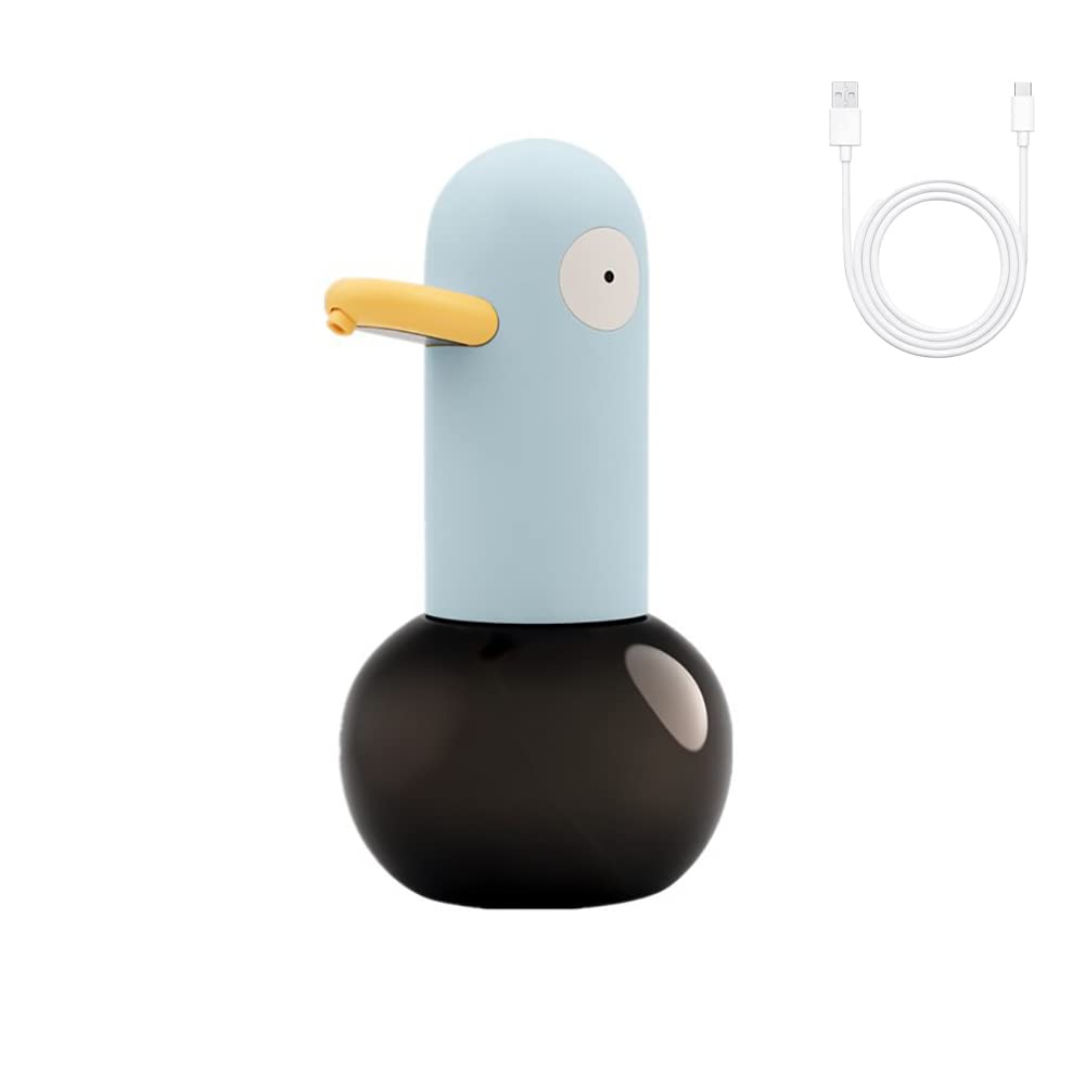 Automatic Cartoon Duck Foam Soap Dispenser - No Touch Waterproof USB Rechargeable Hand Sanitizer for Bathroom/Kitchen