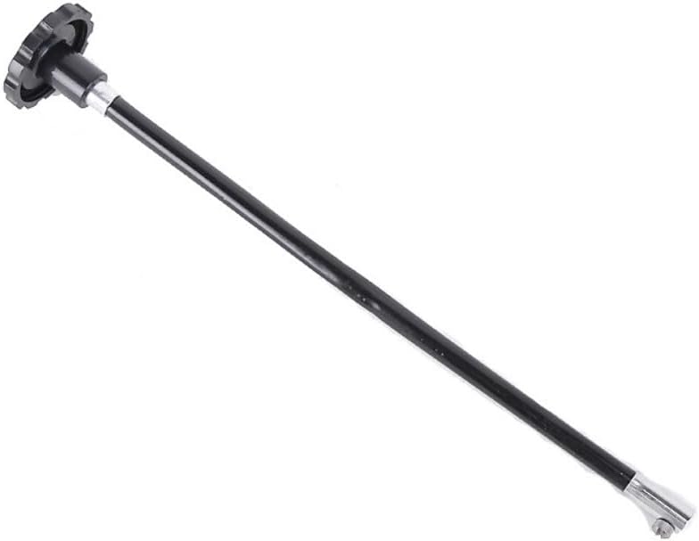 Aluminum Alloy Telescope Trimmer Lever Rod for 80EQ 80DX EQ1 EQ2 Mount, Anti-Slip Fine Tuning Hand Wheel Replacement, Black Astronomy Accessory(Short)