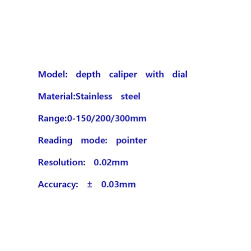 Calibrador de profundidad con dial 0-300 mm miniatura 3