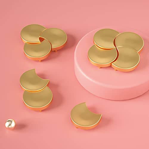 Oryougo Set Of 4 Gold Moon Metal Chopstick Holder Creative Half Round Metal Chopstick Rest Spoon Fork Knife Rack Table Decor #TOP4