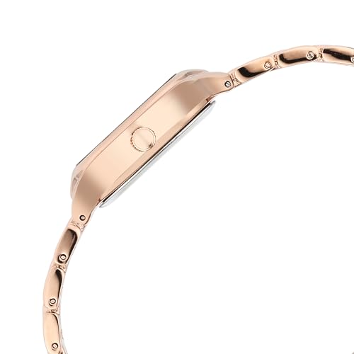 Fastrack Vyb Minimalist Quartz Analog Pink Dial Rose Gold Metal Strap Watch for Girls - FV60024WM01W