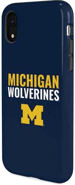 Skinit Pro Phone Case Compatible with iPhone XR - Officially Licensed University of Michigan Wolverines M Design