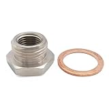 YESKIT Adattatore Riduttore Distanziatore Sensore Ossigeno O2 Scarico da M18 X 1,5 Mm A M12 X 1,25 Mm Protezione catalitica