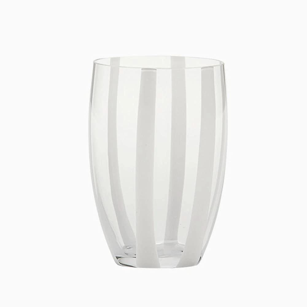 Tumbler en verre transparent Gessato Zafferano pour la table