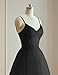 Tulle Prom Dresses for Teens 2025 Spaghetti Straps Long Ball Gown with Slit Black Size 10