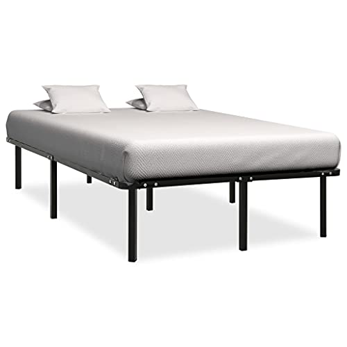 SKTQYQO Canapé de cama negro de metal multifuncional con estructura de cama para dormitorios apto para hoteles y estudios 120 x 200 cm