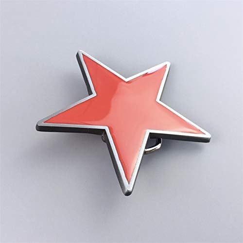JEAN'S FRIEND Red Enamel Star Belt Buckle Gurtelschnalle Boucle de ceinture - Image 4