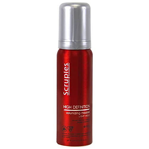 Scruples High Definition Volumizing Mousse Light Hold - Defining Foam for Extra Body, Volume and Shine - Travel Size
