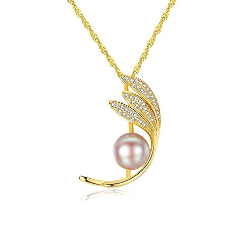 Collier argent femme perle d'eau fraîche et plume : le cadeau idéal et symbolique