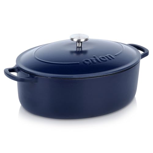 LITINA - Cacerola esmaltada (hierro fundido, 42 x 27 cm, 6 L)