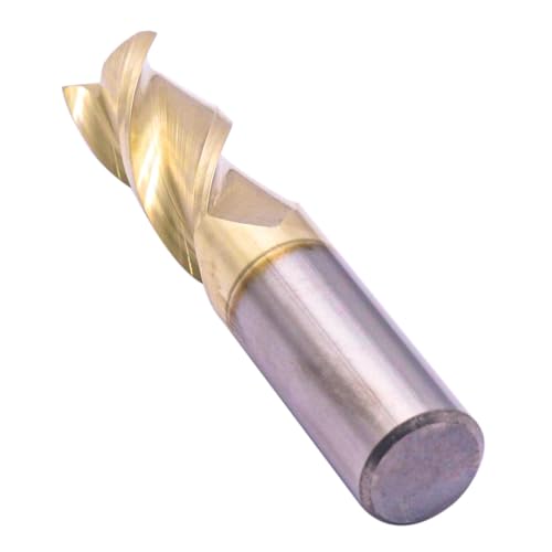 Image of 3 /4 inch 3 Flute Solid Carbide Square End Mill for Aluminum - ZrN Coated | 37 Degree Helix, 3 Flute, 3 /4 inch Cutting Diameter, 3 /4 inch Shank Diameter, 1-3 /4 inch Length of Cut, 4 inch Overall Length, Square End