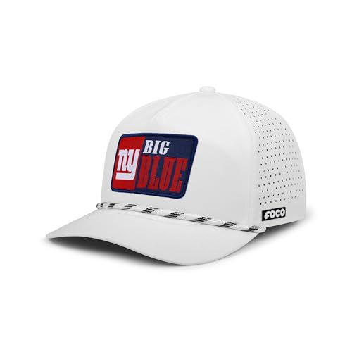 FOCO New York Giants NFL Slogan Patch Poly Pro Marquee RF Cap White