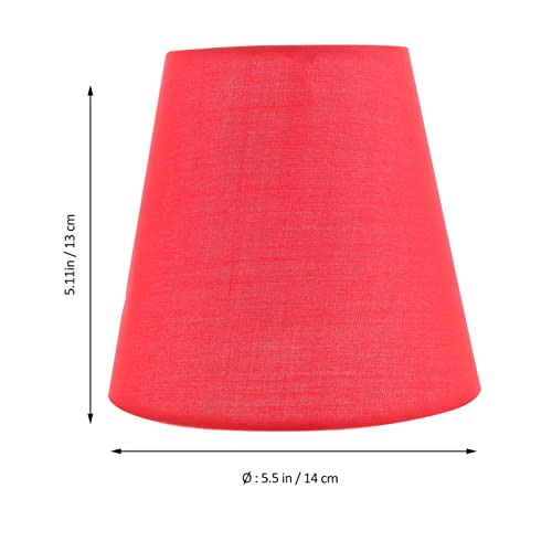 Image of Lurrose Side Table Side Table Outdoor Tables Fabric Lampshade Pendant Lamp Shade Lamp Cover Table Lamp Light Cover for Table Chandelier Wall Lamp, Red Outdoor Ceiling Fans Lamp Shades Lamp Shades