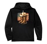 Vintage Cowboy Boots Hat Western Rodeo Americana Design...