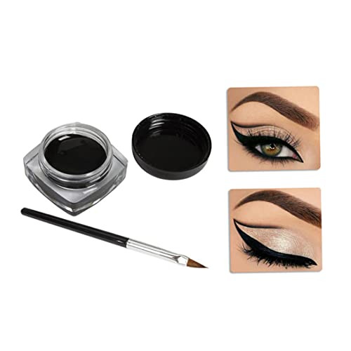 Delineador Gel Waterproof Negro con Brocha 5g miniatura 3