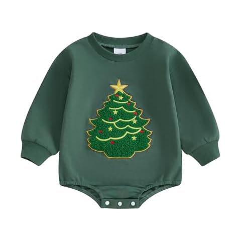 ZZLBUF My First Christmas Romper for Infants Cover
