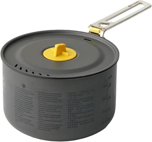SEA TO SUMMIT - Frontier Pot 1.3L - Ultraleichter Campingtopf - 1 Person - Kochtopf mit Antihaftbeschichtung + Siebdeckel - Kompaktes Design - aus harteloxiertem Aluminium - 212 g