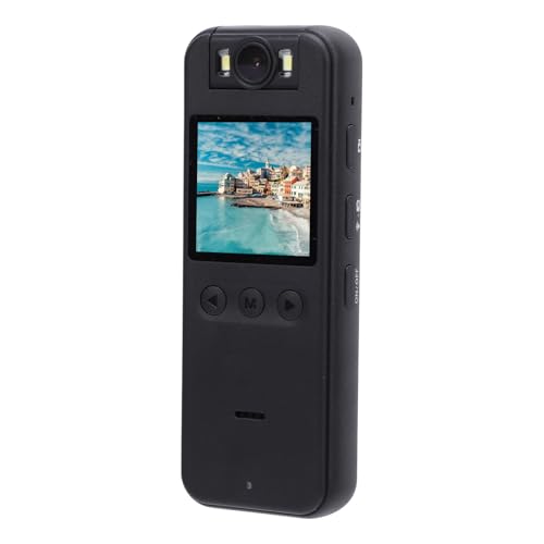 Fotocamera Indossabile Dal Corpo 2K HD con Obiettivo Grandangolare Fotografia Timelapse Fotocamere per Forze Dellordine Equitazione Outdoor