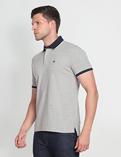 Arrow Tipped Contrast Collar Polo Shirt